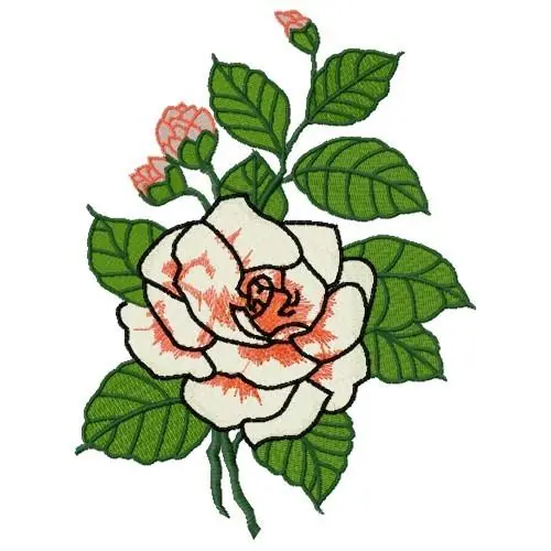 Camellia Bloom Embroidery Design Today Only
