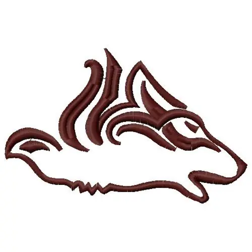 Wolf Head Embroidery Design Cheap