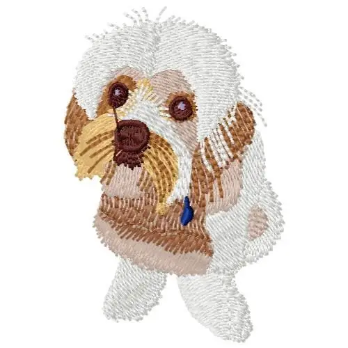 White Dog Embroidery Design Must Have