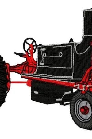 Bargain BBQ Tractor Embroidery Design