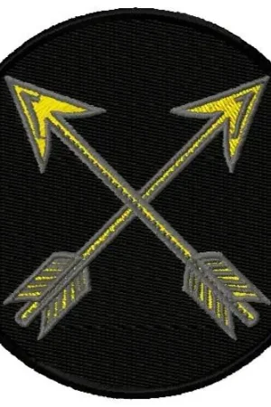 Deal Crossed Arrows Embroidery Design