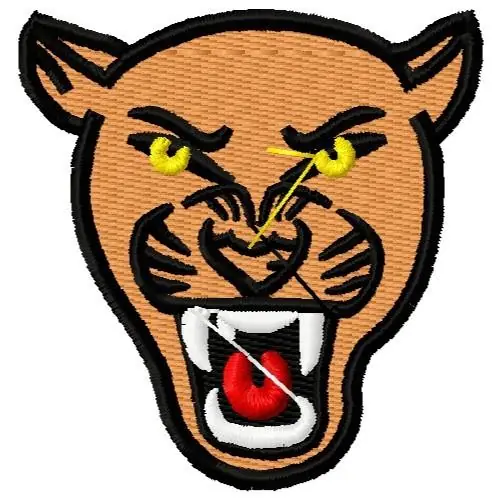 Buy Direct Cougar Mascot Embroidery Design