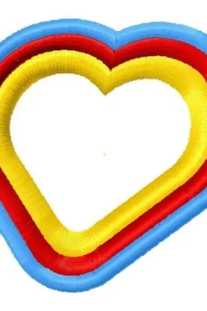 Cartoon Hearts Embroidery Design Direct From Manufacturer