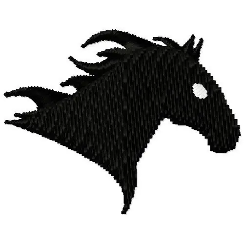 Best Price Horse Head Silhouette Embroidery Design