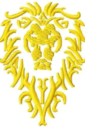 Warcraft Alliance Emblem Embroidery Design Shop Now