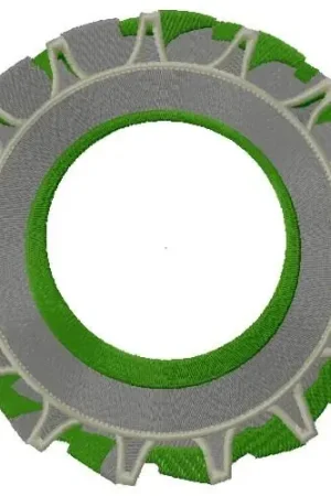 Buy Online Tractor Tire Embroidery Design