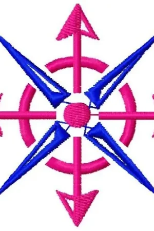 Compass Embroidery Design Warranty Included