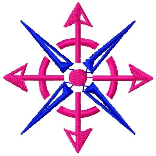 Compass Embroidery Design Warranty Included