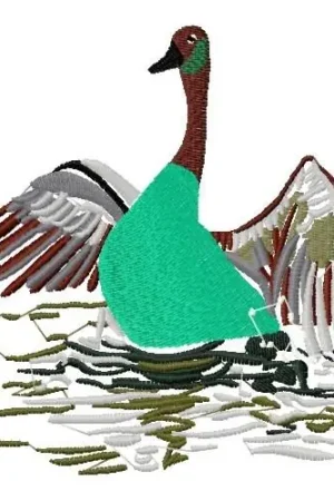 Authentic Goose Embroidery Design
