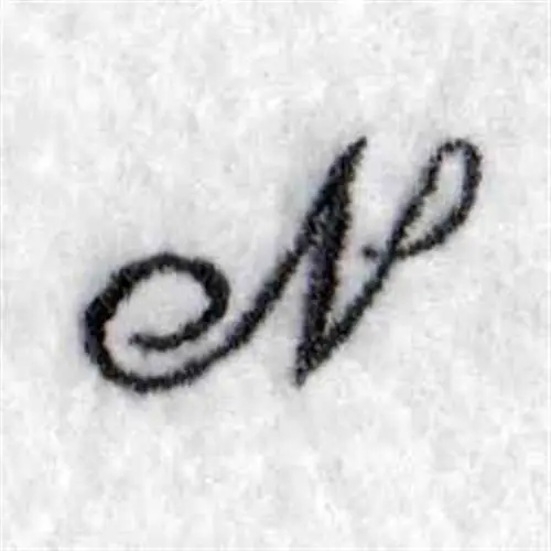 Warranty Included Diana N Embroidery Design