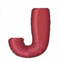 Weekend Sale Alphabet J Embroidery Design