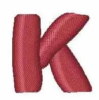 Flash Sale Alphabet K Embroidery Design