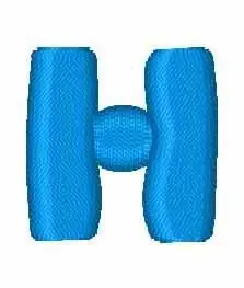Puzzle Letter H Embroidery Design Direct From Factory