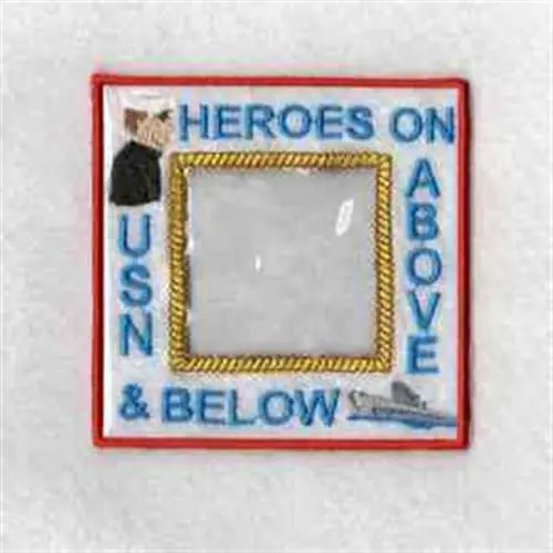Navy Photo Cube Embroidery Design Reduced Price