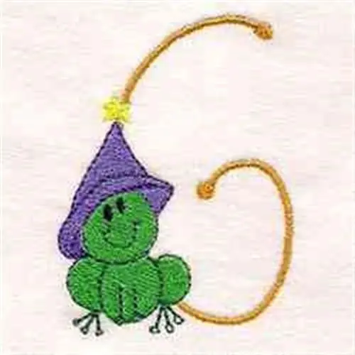 Halloween Alphabet G Embroidery Design New Release