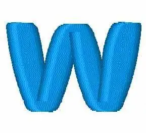 Puzzle Letter W Embroidery Design Buy Today