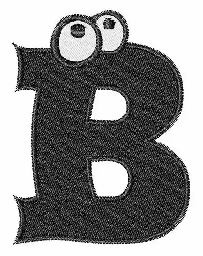 Must Have I See You Alphabet B Embroidery Design