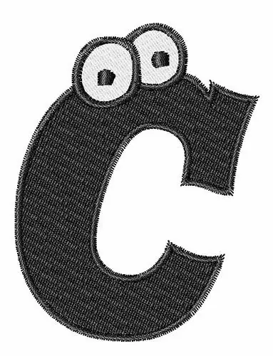 I See You Alphabet C Embroidery Design While Supplies Last