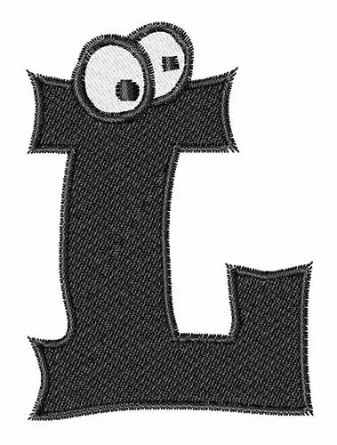 Shop Now I See You Alphabet L Embroidery Design