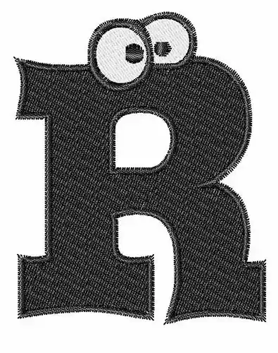 I See You Alphabet R Embroidery Design Affordable