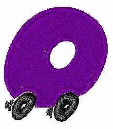 Flash Sale Car Alphabet 0 Embroidery Design