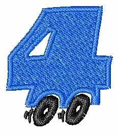 Car Alphabet 4 Embroidery Design Special Offer