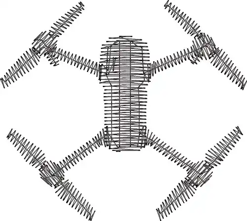 Drone Silhouette Embroidery Design Big Sale