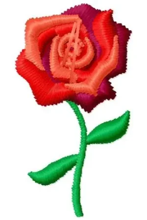 Best Seller Red Rose Embroidery Design