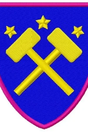 Crossed Hammers Patch Embroidery Design New Arrival