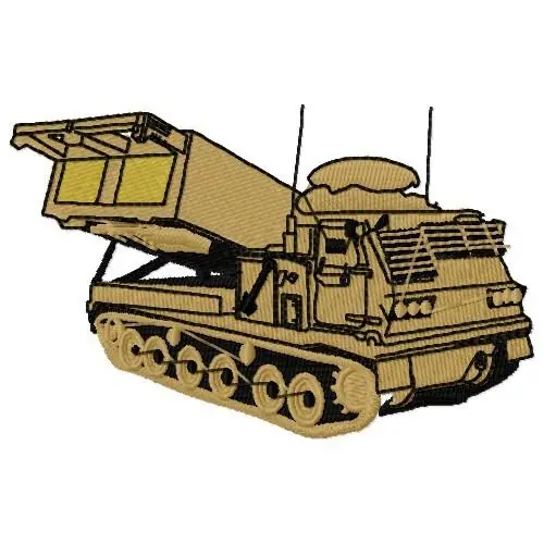 Missile Launching Tank Embroidery Design Weekend Sale