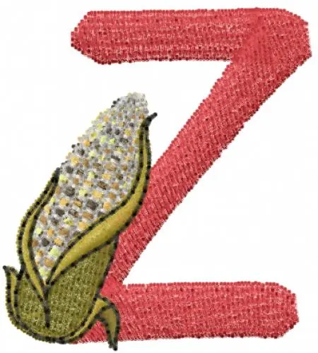 Hot Deal Upper Case Z Embroidery Design