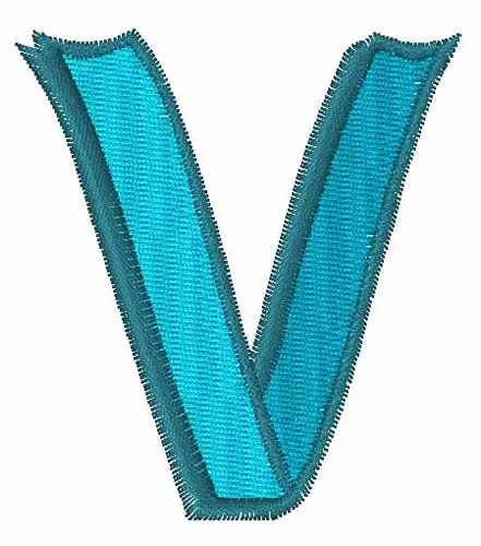 Limited Time Ribbon V Embroidery Design