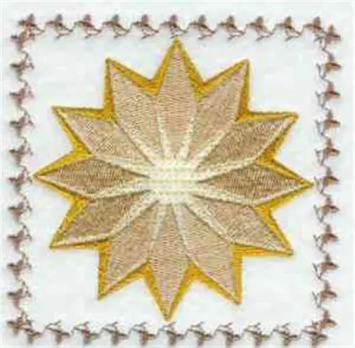 Quilt Block Bloom Embroidery Design Brand New