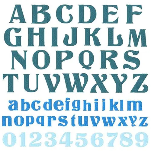 While Supplies Last Titania Font by Concord Collections on EmbroideryDesigns.com