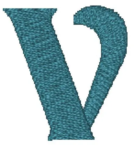 Special Discount Titania Font V Embroidery Design