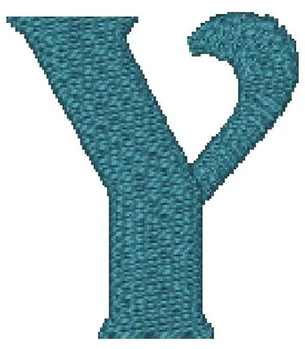 Titania Font Y Embroidery Design Limited Offer