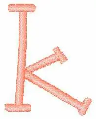 Direct From Manufacturer Whimsical Font k Embroidery Design