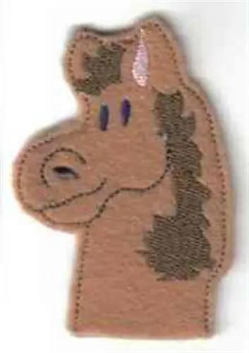 Special Offer Horse Finger Puppet Embroidery Design