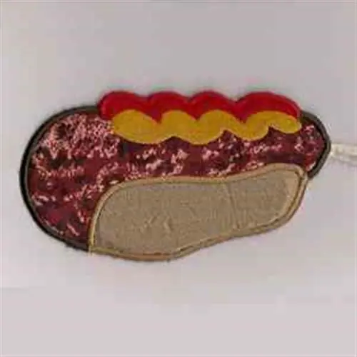 Cheap Applique Hot Dog Embroidery Design