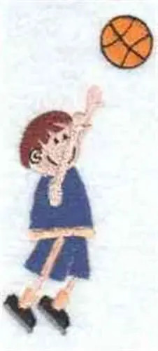 Fresh Stock Basketball Boy Embroidery Design
