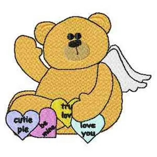 Wholesale Valentine Bear Embroidery Design