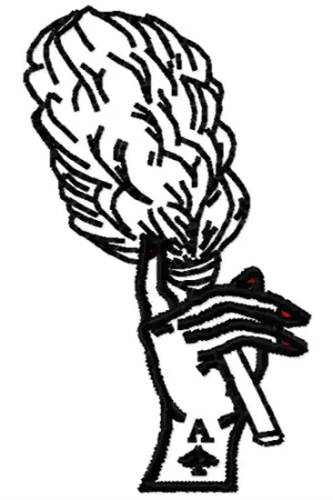 Ace Of Spades Hand Embroidery Design Mega Sale