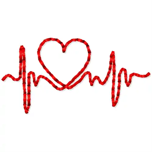Run Stitch Heartbeat Embroidery Design Flash Sale