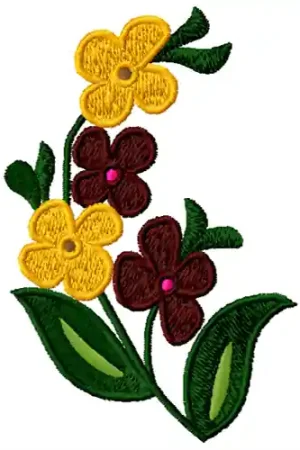 Exclusive Offer Spring Flowers Embroidery Design