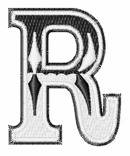 Tavern R Embroidery Design Direct From Manufacturer