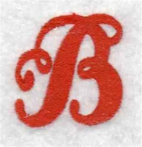 Bunting B Embroidery Design Sale