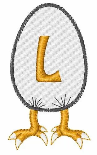 In Demand Easter Egg Chick L Embroidery Design