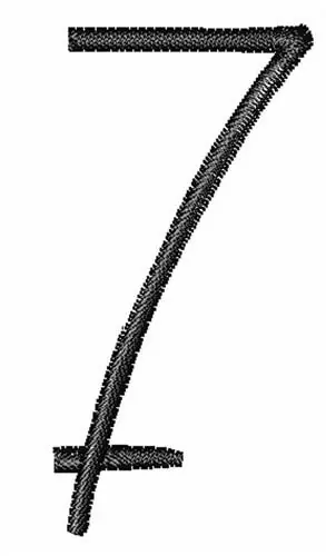 Skinny 7 Embroidery Design Instant Buy