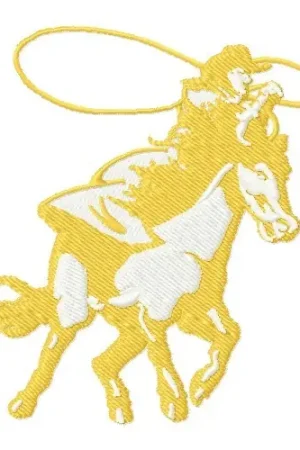 While Supplies Last Roping Cowboy Embroidery Design