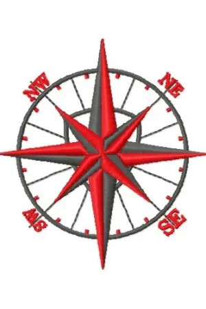 Compass Embroidery Design Trusted Brand